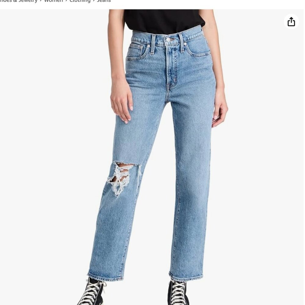 MADEWELL The Perfect Vintage Distressed Jean size 25